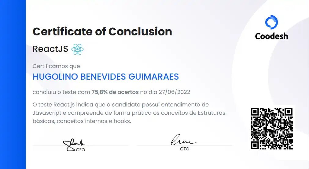 Imagem do Certifica do Coodesh